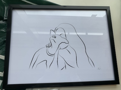 Första Line Art-bilden någonsin tecknad av oss