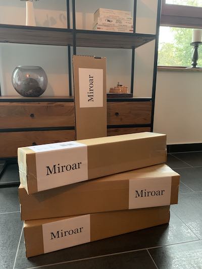 Foto av de första Miroar-paketen